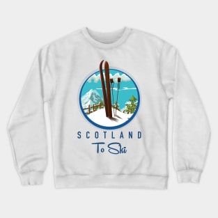 Scotland To Ski logo Crewneck Sweatshirt